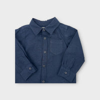 Country Road Navy Button Shirt, Size 0