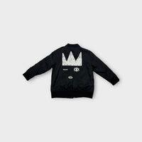 Tiny Tribe Black Bomber Jacket, Size 5