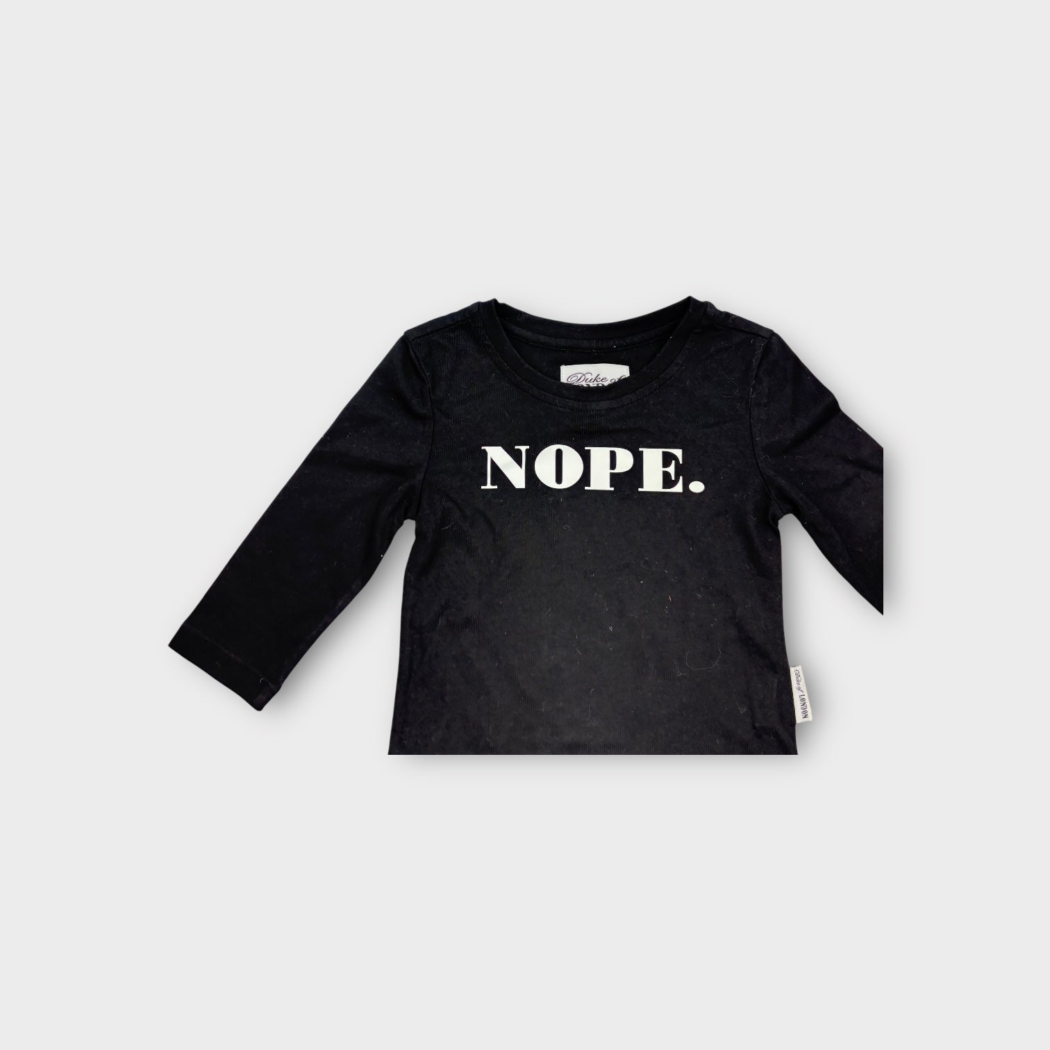 Duke of London Nope Top, Size 0