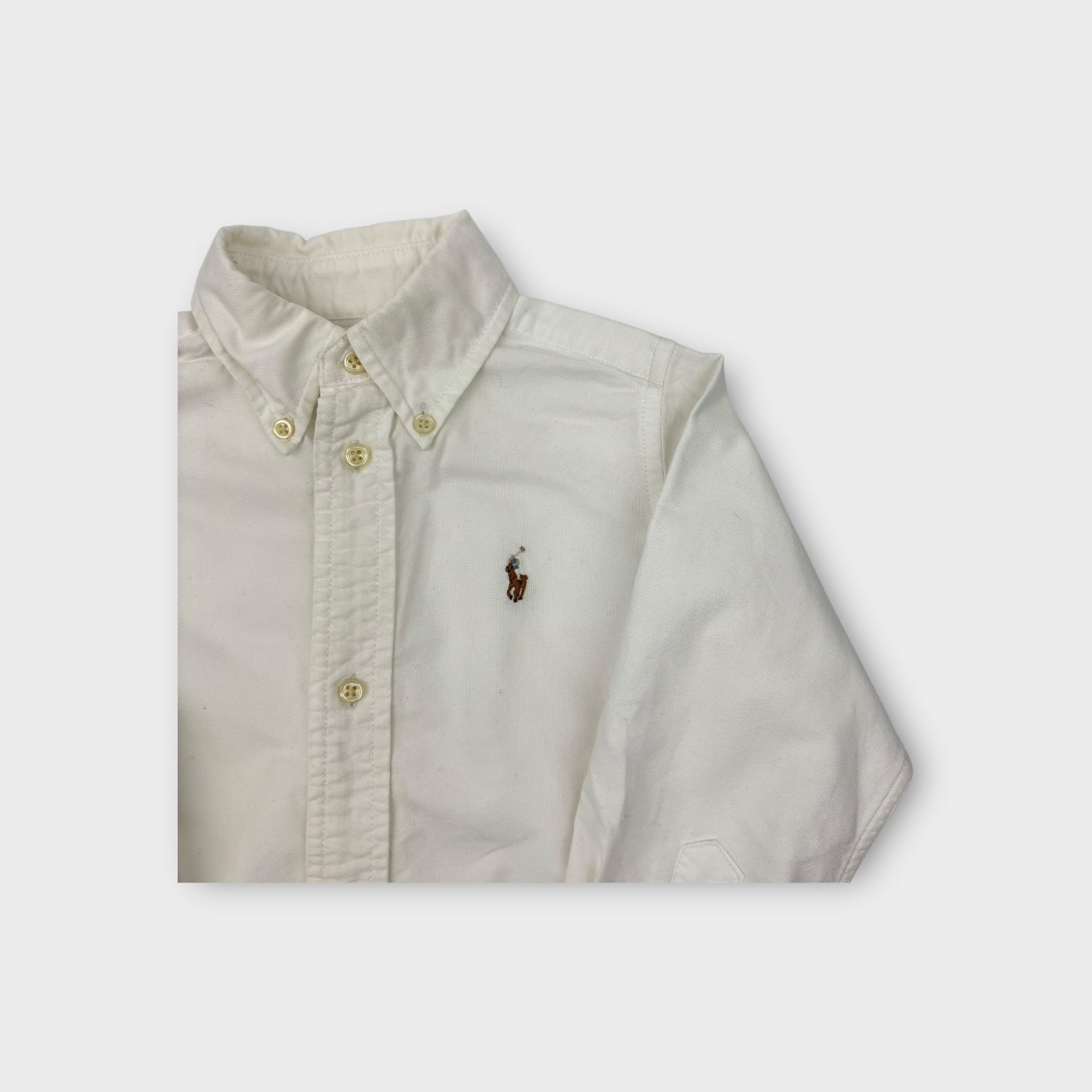 Ralph Lauren White Oxford Shirt, Size 4
