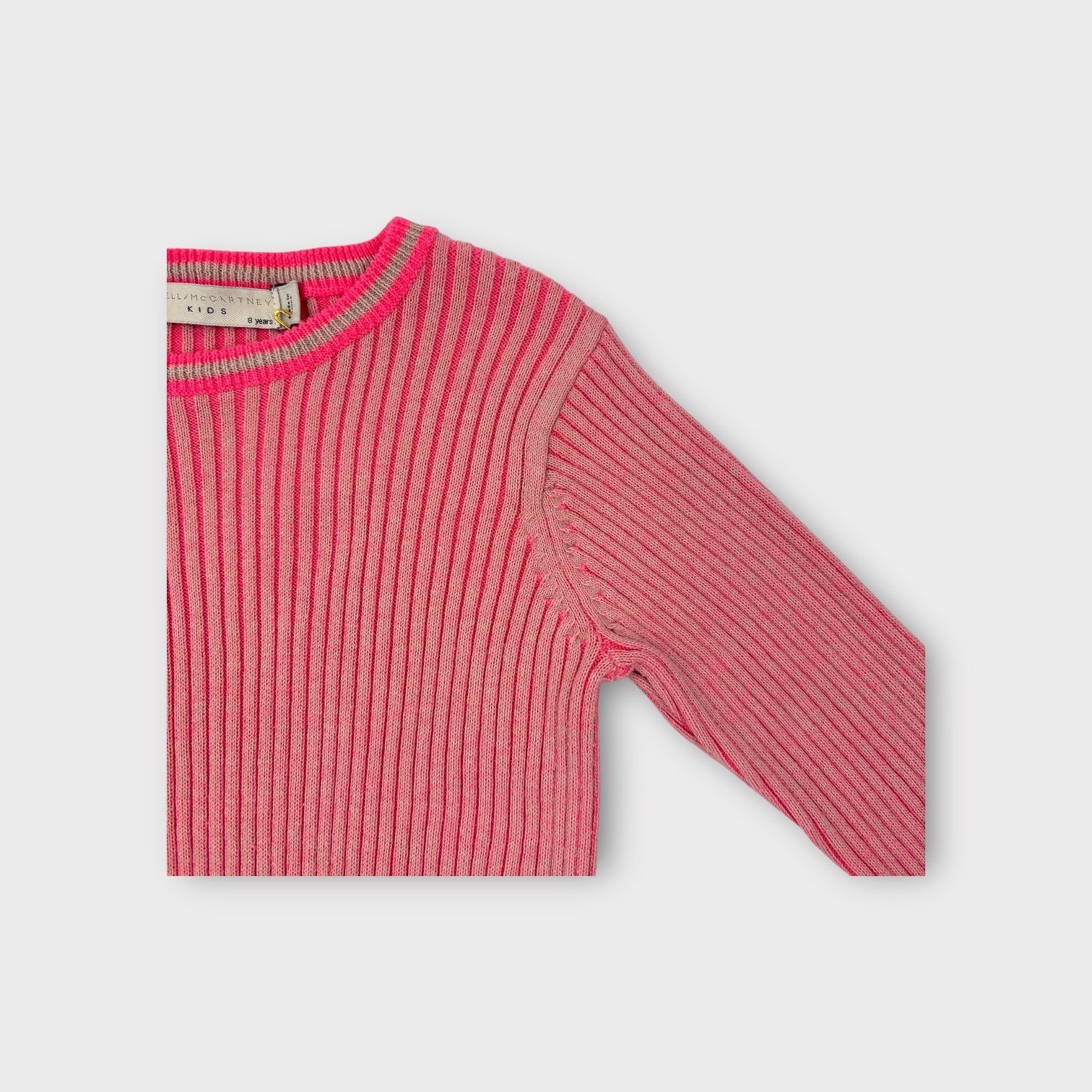 Stella McCartney Pink Ribbed Top, Size 8