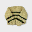 Handmade Chenille Knit Cardigan, Size 7