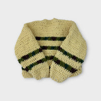 Handmade Chenille Knit Cardigan, Size 7