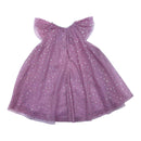 Pink and Silver Star Tulle Dress, Size 1