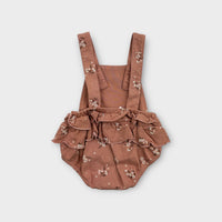 Purebaby Floral Frill Romper, Size 000