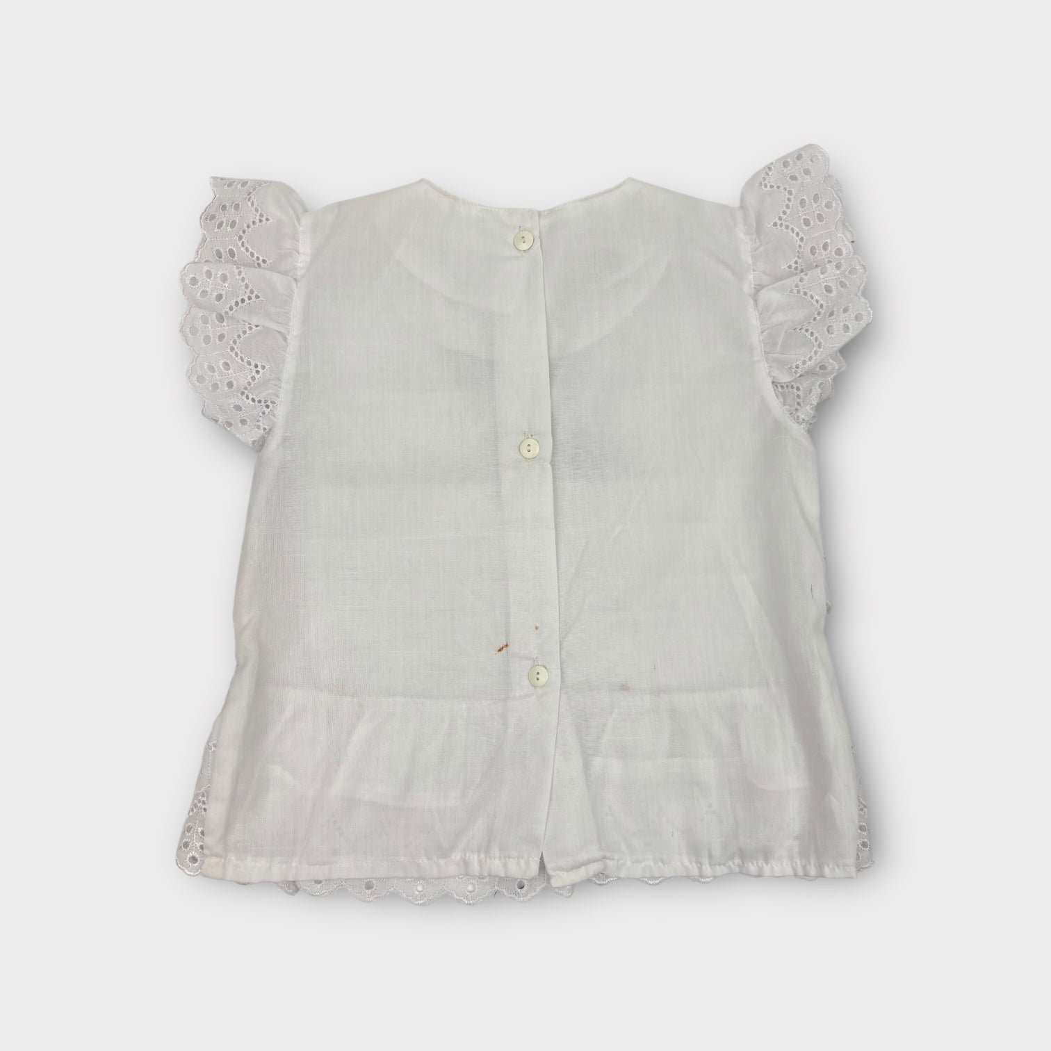 Vintage Lace Top & Polkadot Skirt Set, Size 6