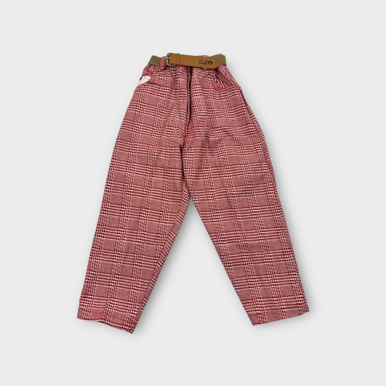 Pico Flower Red Herringbone 2 Piece Set, Size 5
