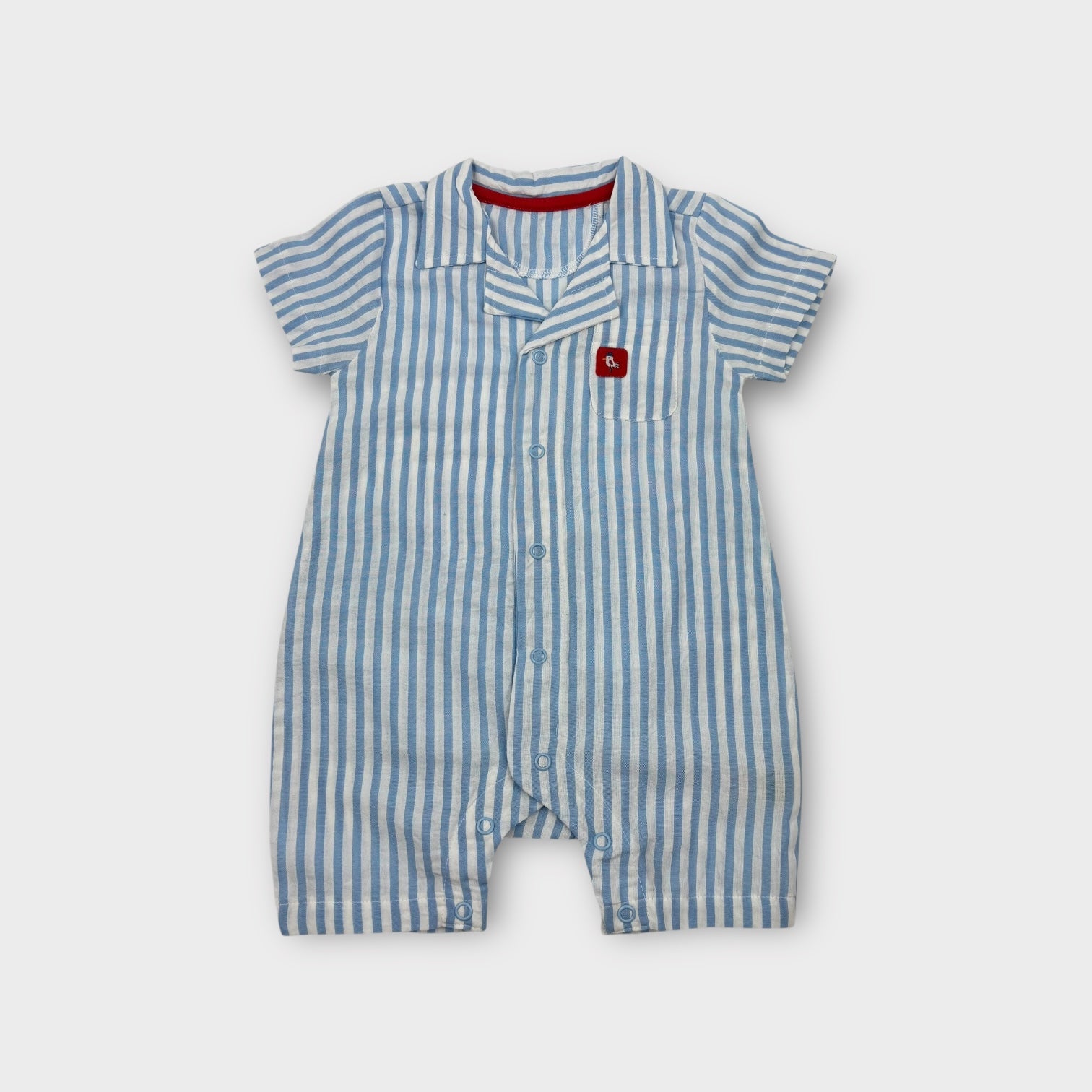 Stripe Romper and Hat Set, Size 00