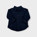 Country Road Navy Button Shirt, Size 0