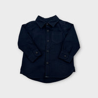 Country Road Navy Button Shirt, Size 0