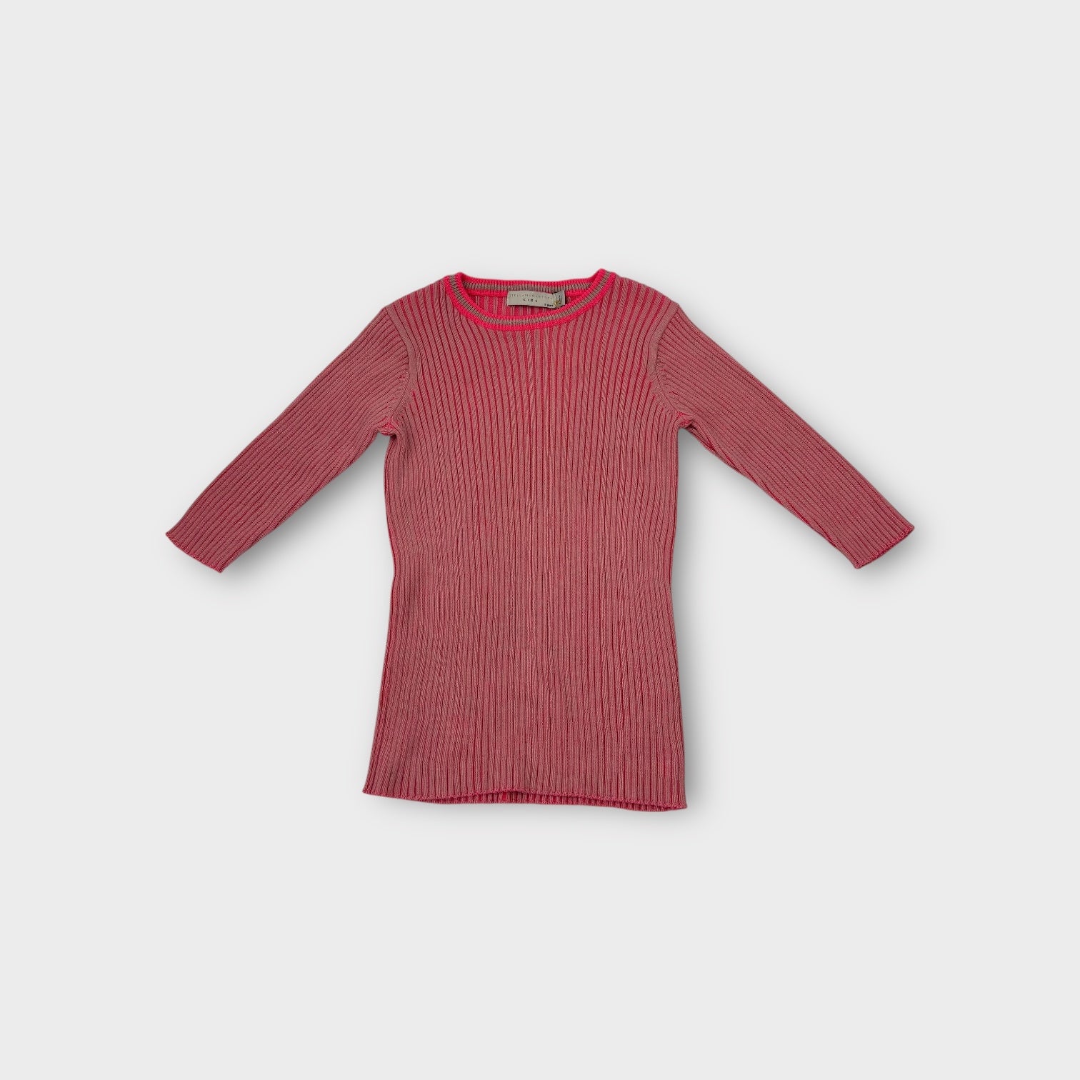 Stella McCartney Pink Ribbed Top, Size 8