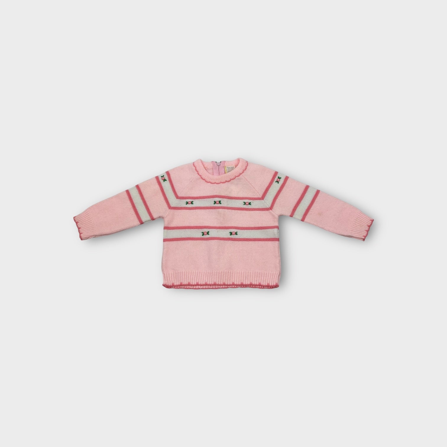 Vintage Pink Roses Jumper, Size 0