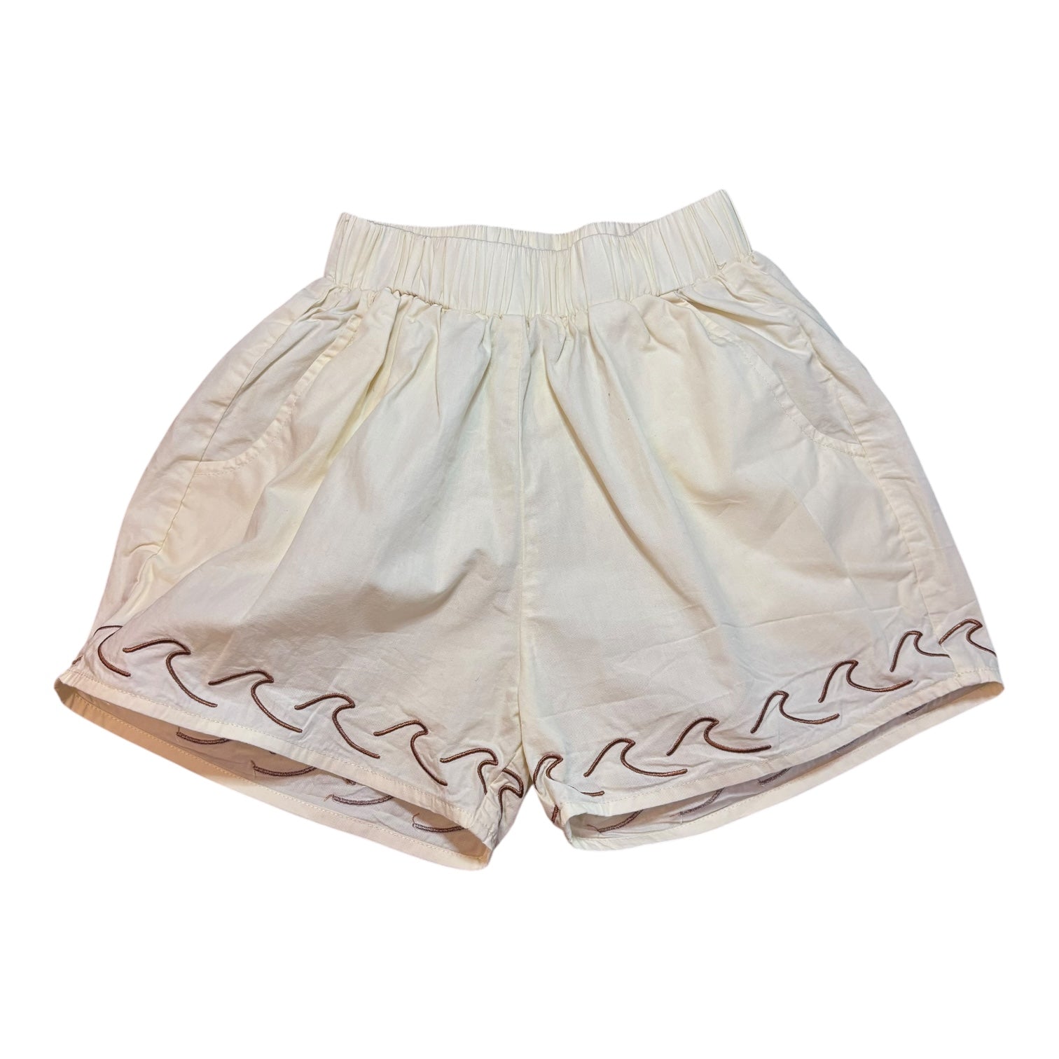 Alfred Ecru Wave Shorts, Size 3