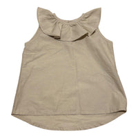Frill Collar Linen Dress, Size 0
