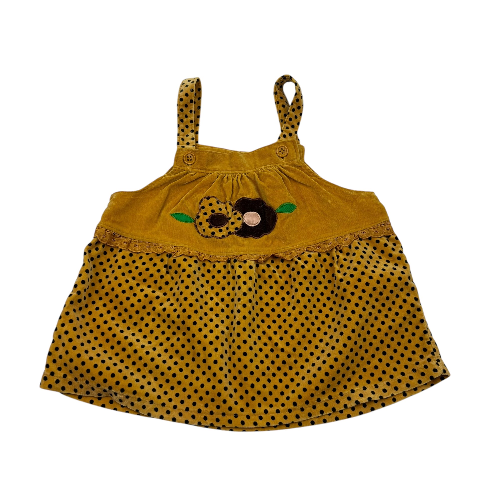 Mustard Two Piece Baby Set, Size 2