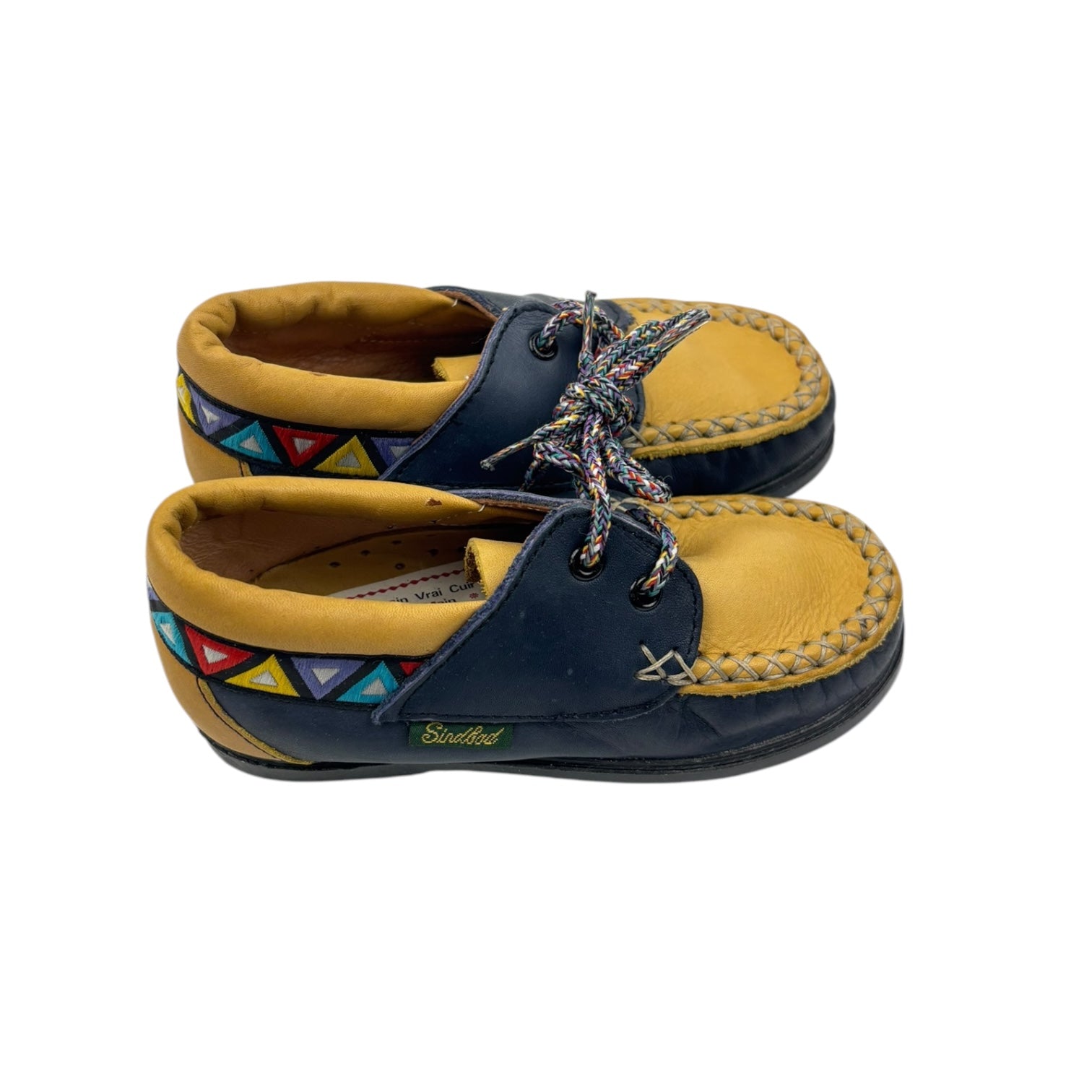 Handmade Leather Moccasins, Size EU26