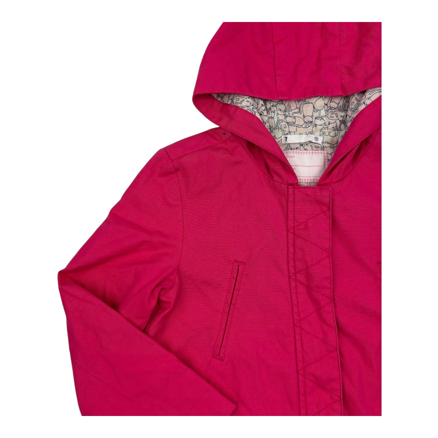 Pink Cotton Jacket, Size 7