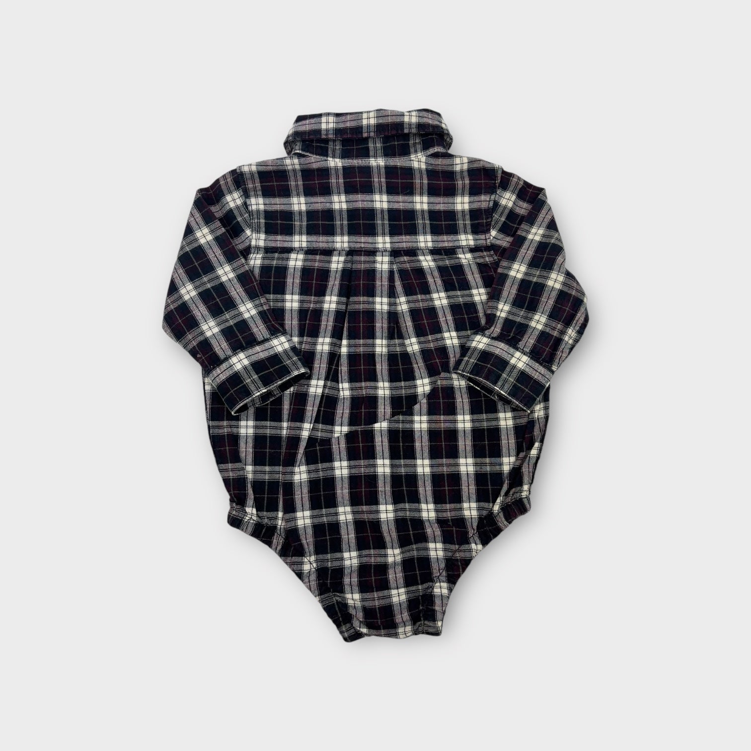 Baby Gap Plaid Shirt Romper, Size 00