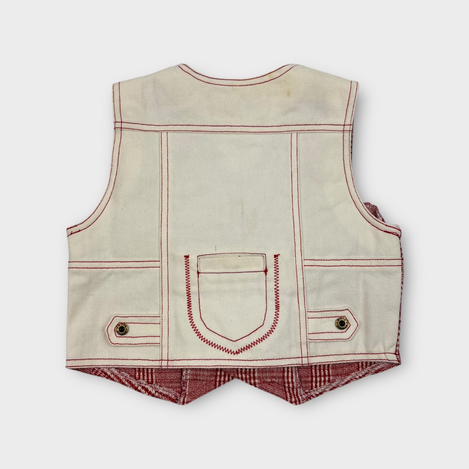 Pico Flower Red Herringbone 2 Piece Set, Size 5
