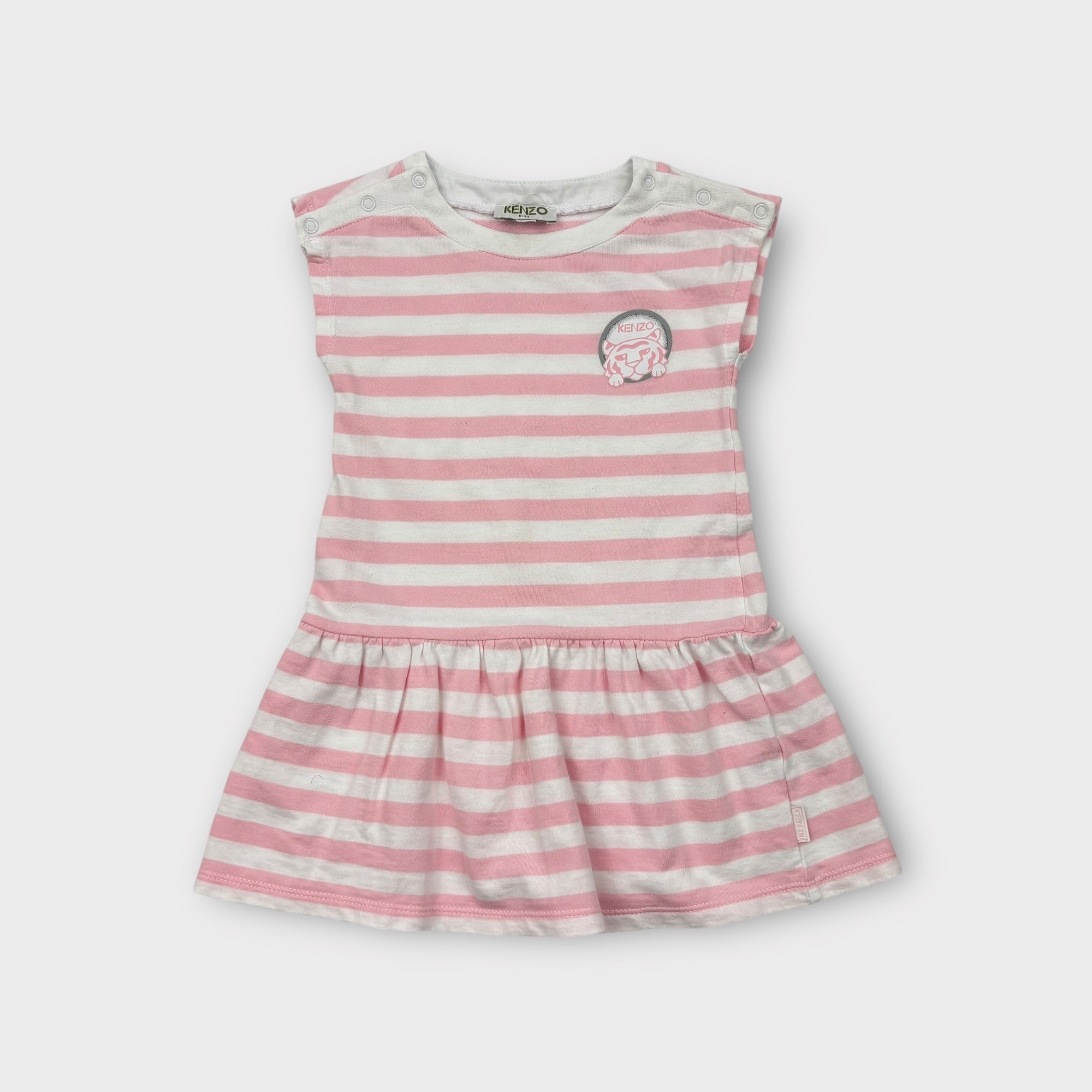 Kenzo Paris Pink Stripe Dress, Size 2