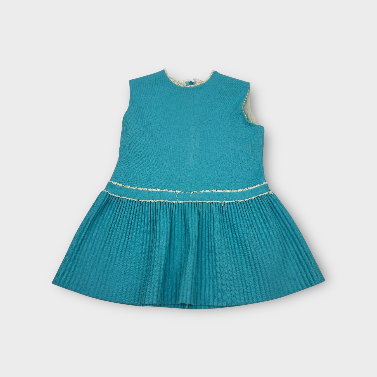 Vintage Teal Dress and Jacket Set, Size 3