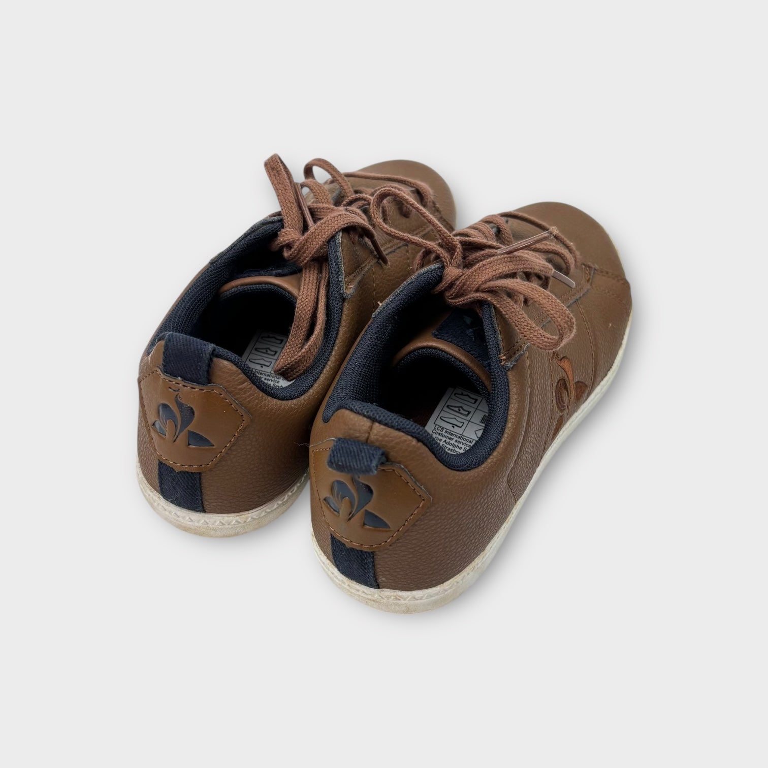 Brown Leather Le Coq Sneakers, Size EU 36