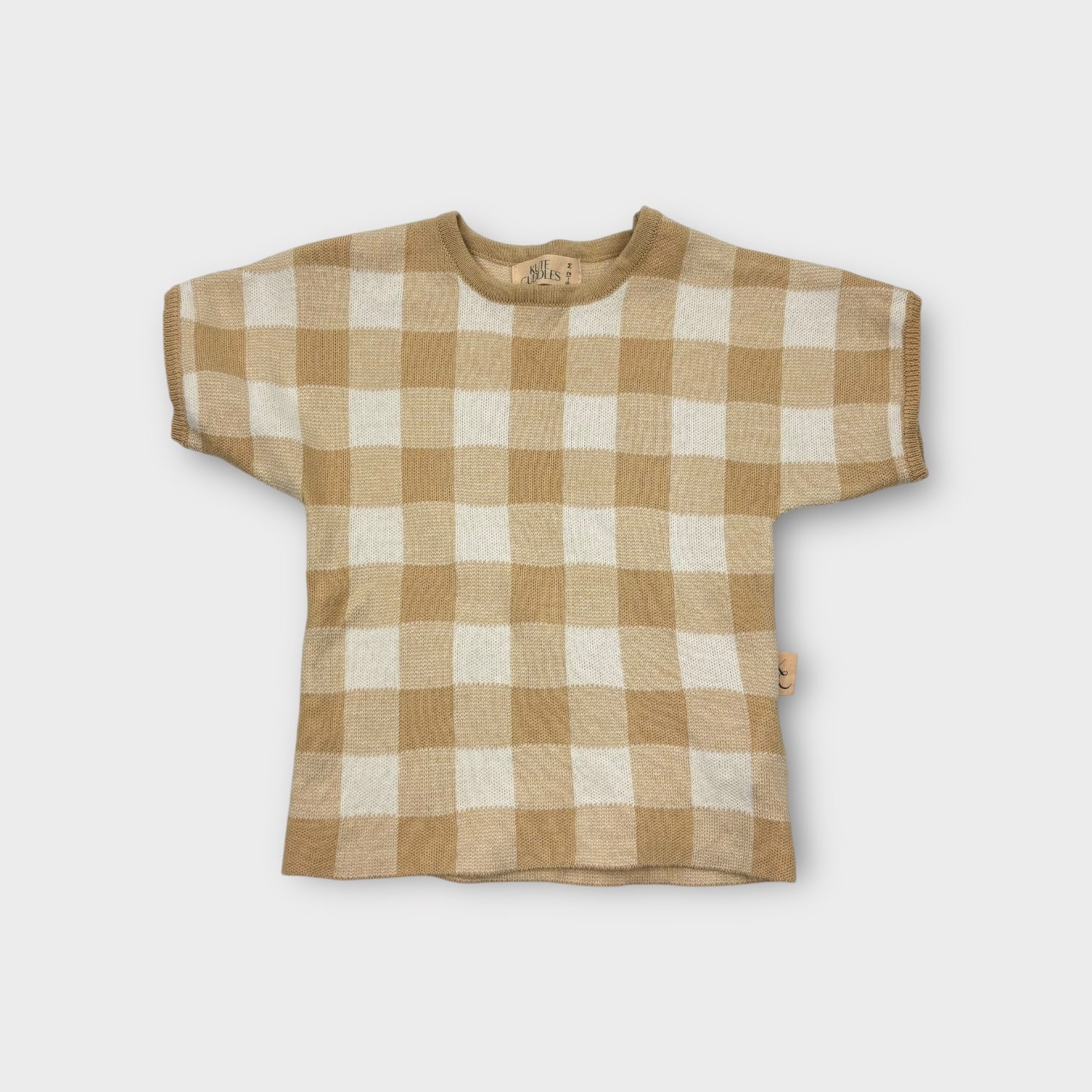 Kute Cuddle Gingham Knit Set, Size 0