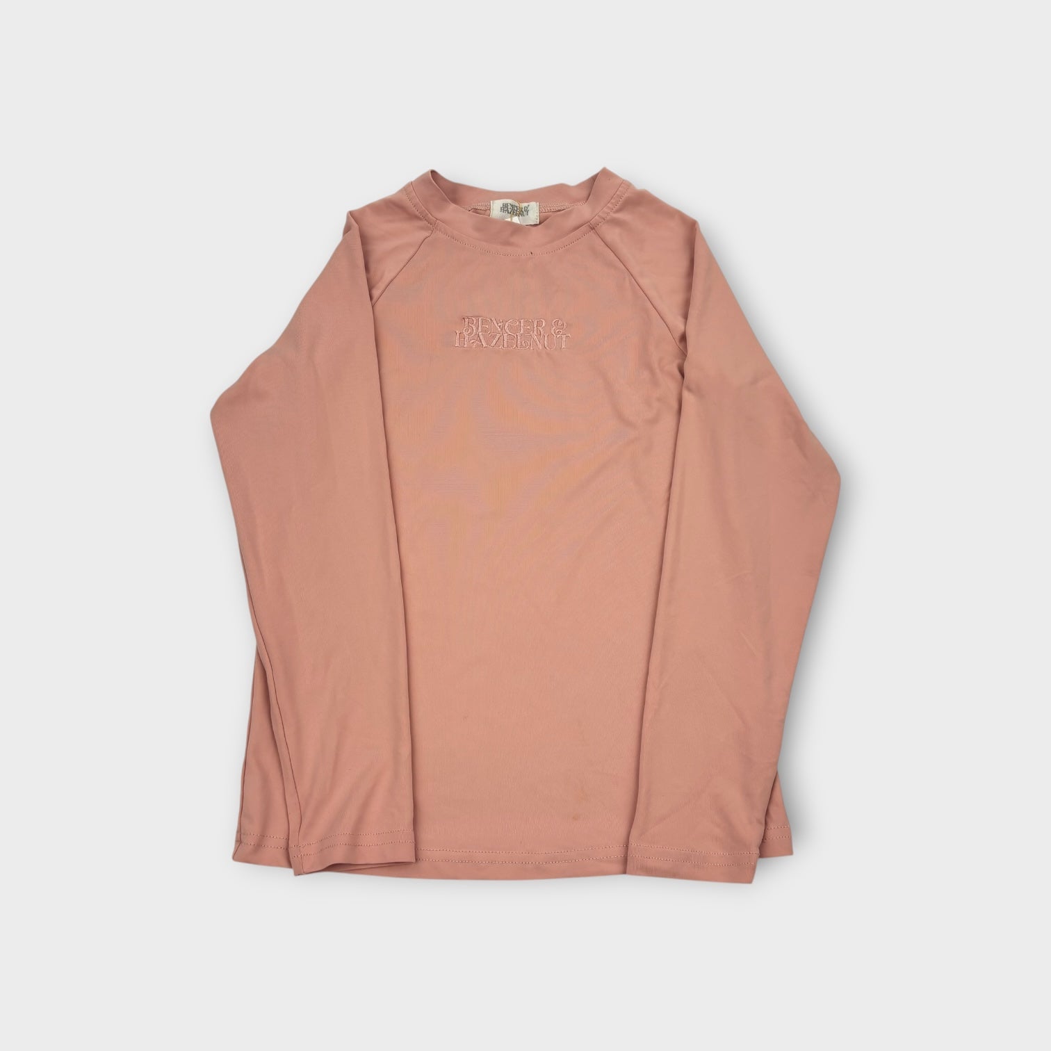 Bencer & Hazelnut Pink Rash Guard, Size 8
