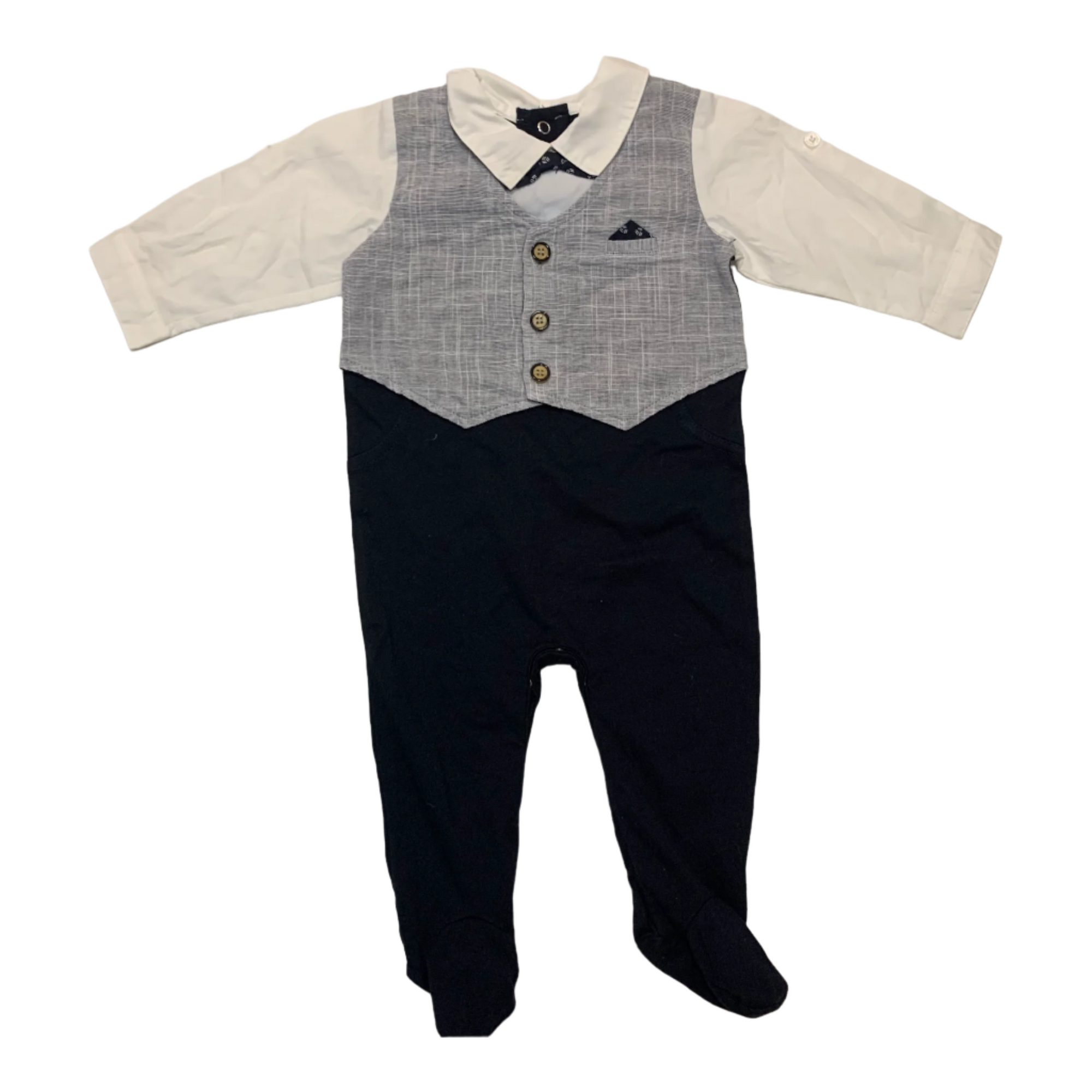 Bebe Suit style Onesie, Size 00