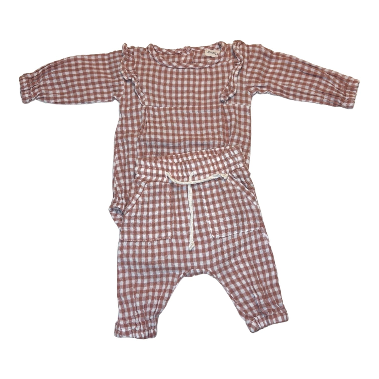 Miann & Co Gingham Set, Size 000