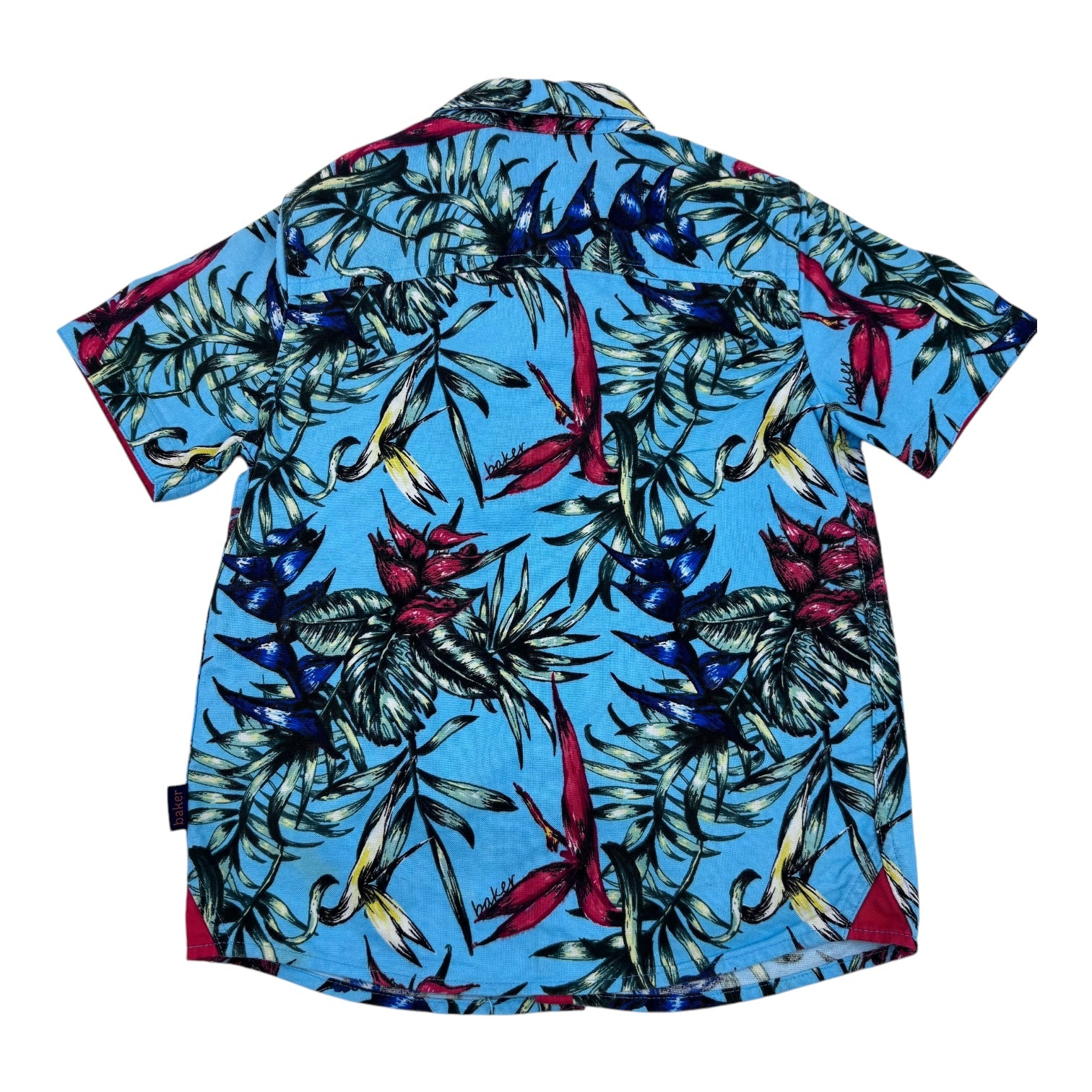 Ted Baker Blue Floral Print Shirt, Size 3