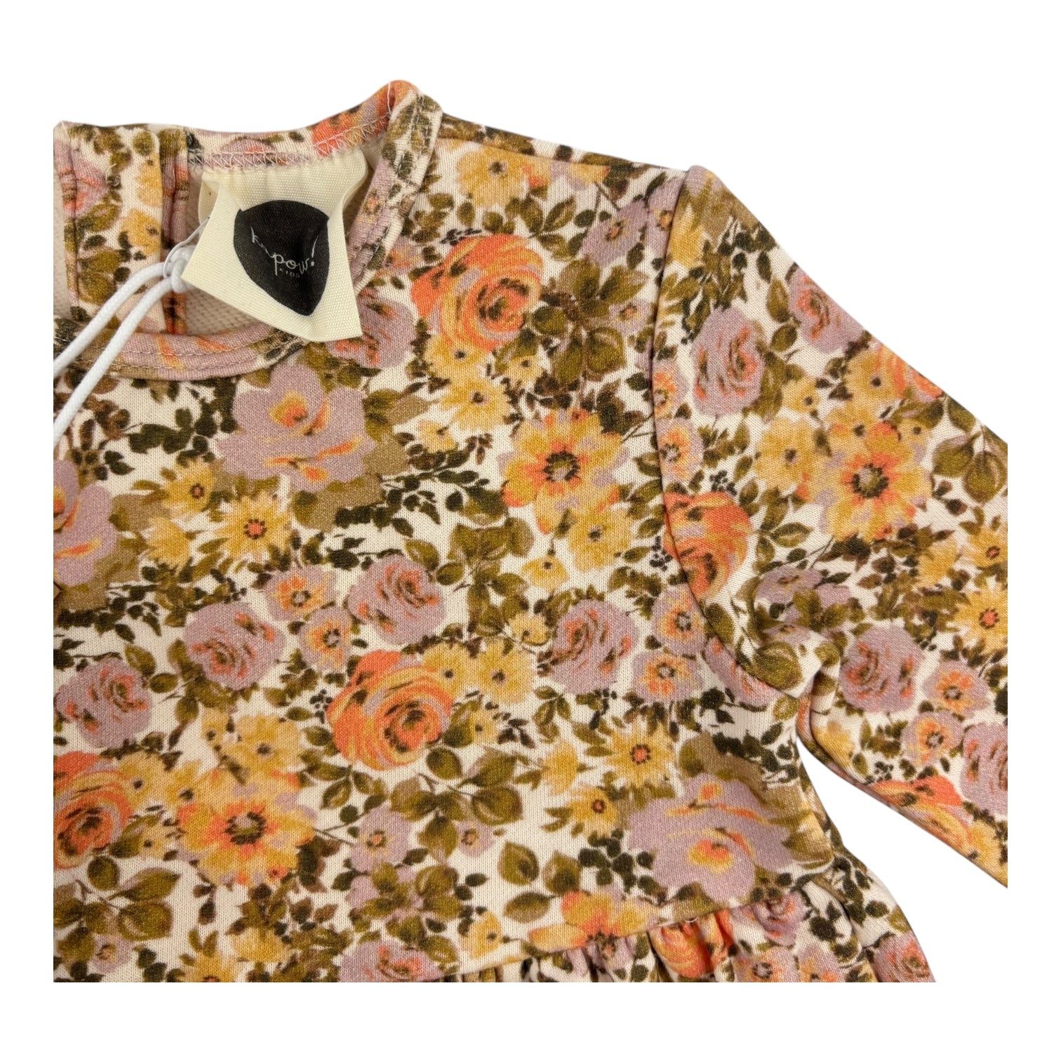Kapow Kids Floral Long Sleeve Dress, Size 0