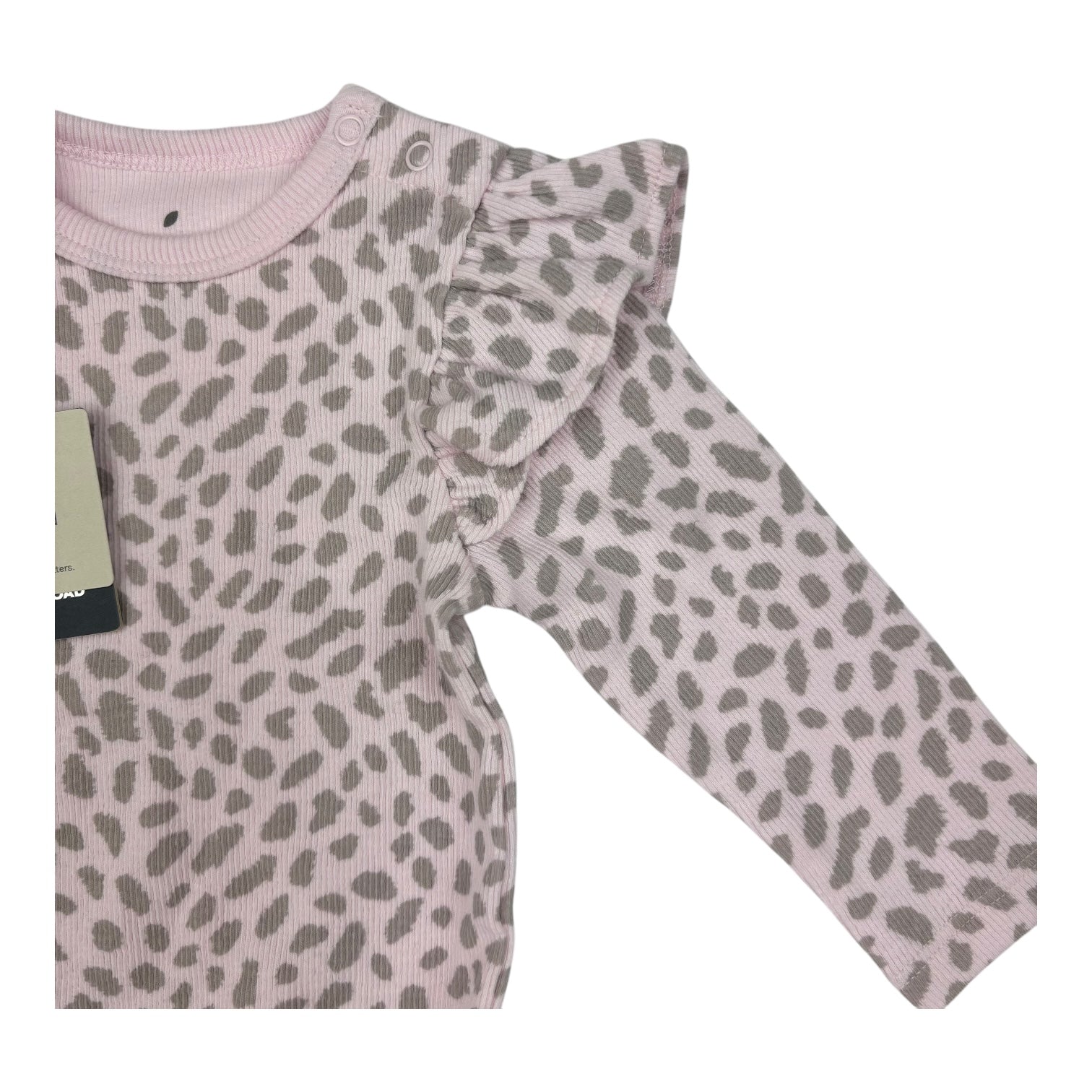 Country Road Pink Leopard Print Bodysuit, Size 00