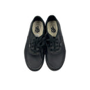 Vans All Black Leather Originals, Size EU 32.5