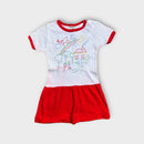 Vintage Stick Figure Drawing Dress, Size 3