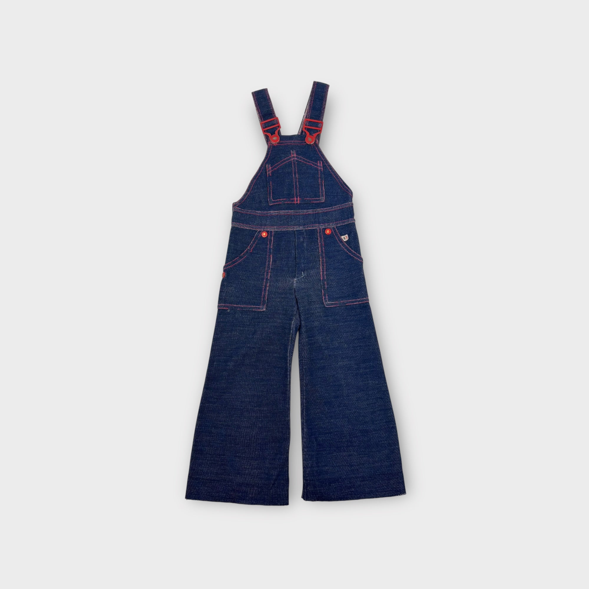 Vintage Denim Overalls, Size 2