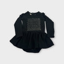 Rock Your Baby Black Embroidered Dress, Size 18-24m