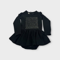 Rock Your Baby Black Embroidered Dress, Size 18-24m
