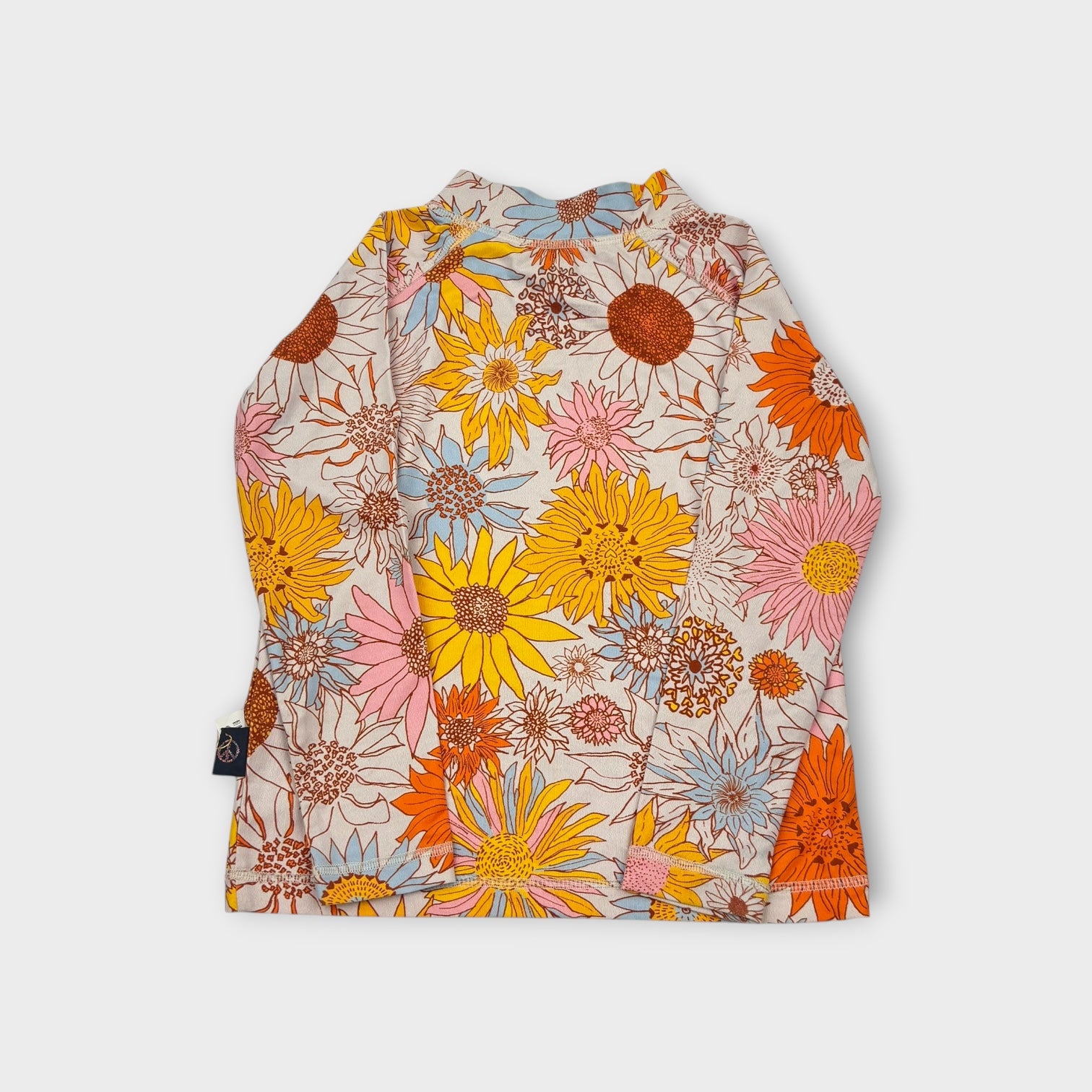 Kip & Co Floral Rash Guard, Size 3
