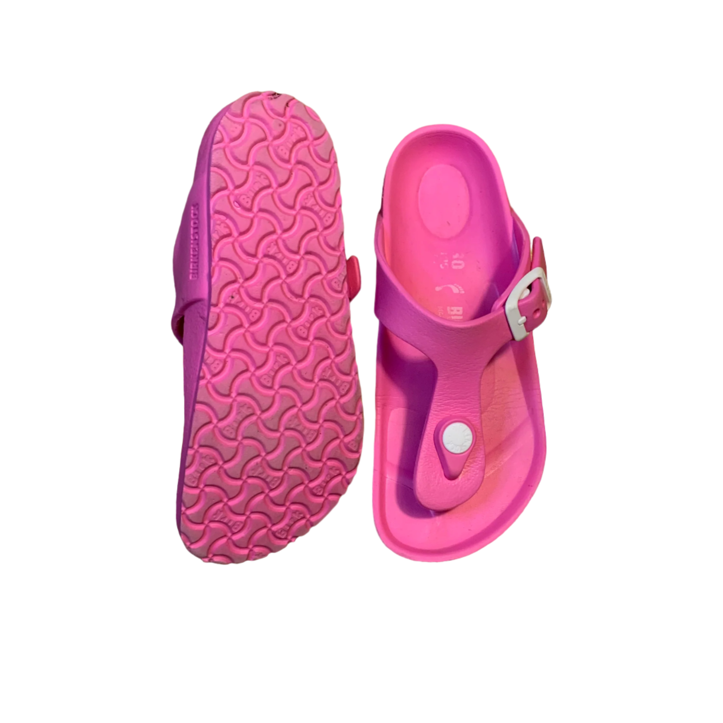 Pink Birkenstock Gizeh EVA Kids Narrow, Size EU30