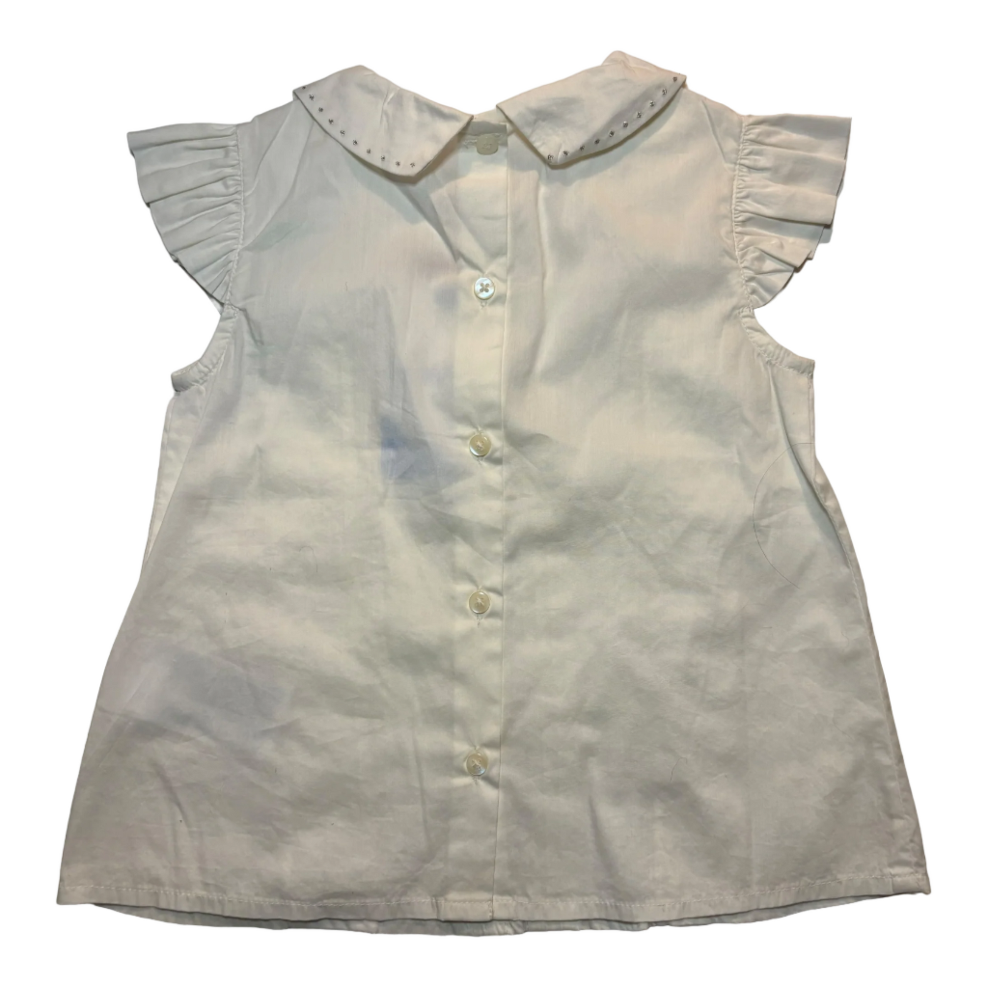 Mayoral White short sleeve shirt, Size 2