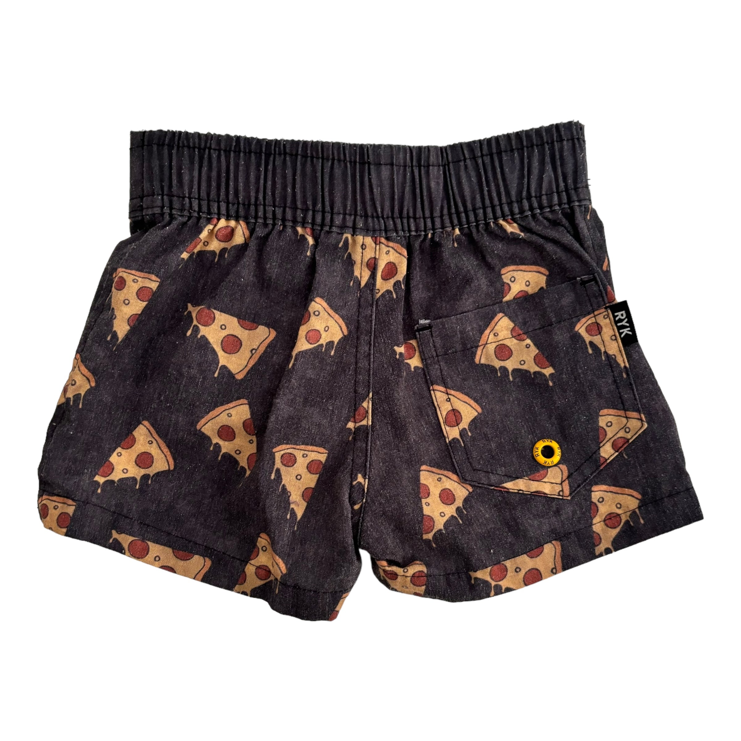 Rock Your Kid Pizza Swim Shorts, Size 2