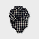 Baby Gap Plaid Shirt Romper, Size 00