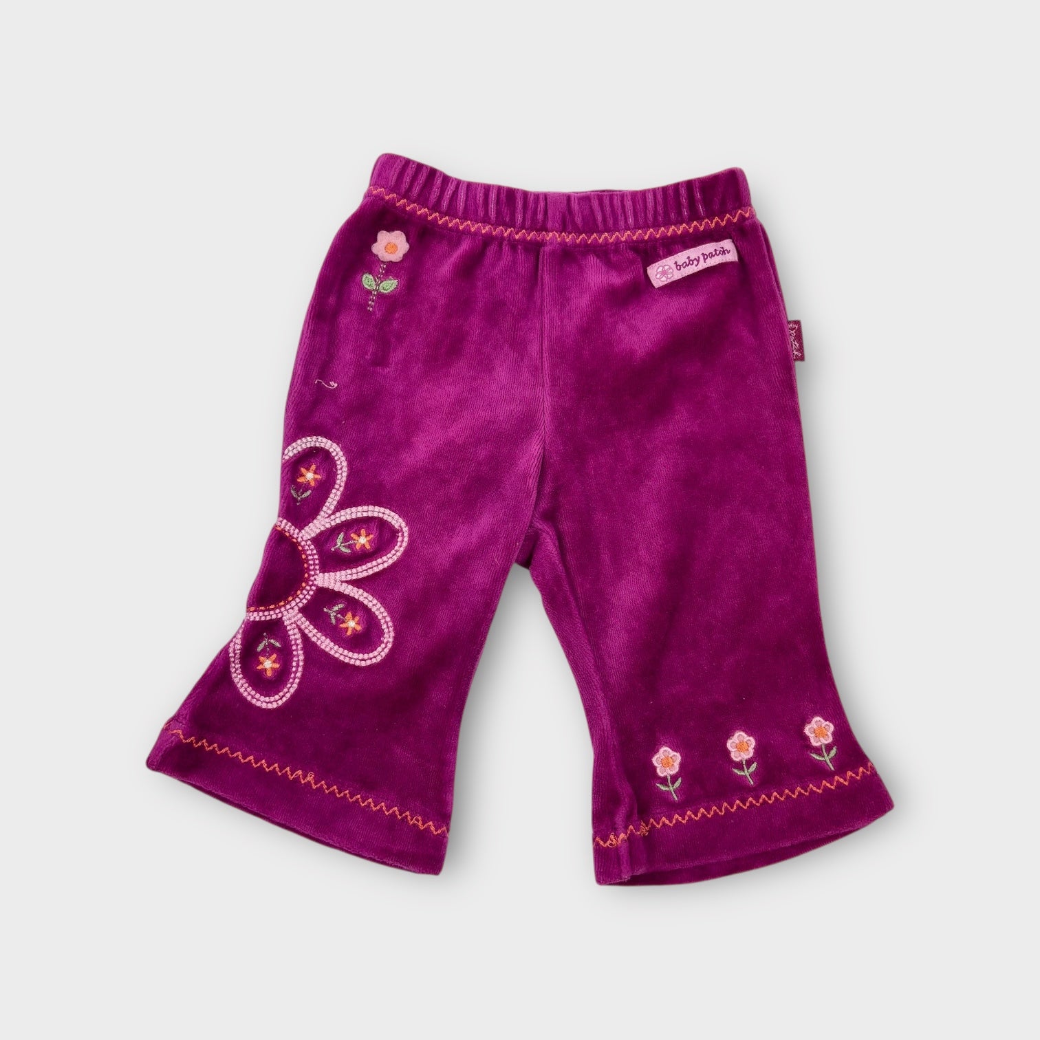 Pumpkin Patch Velour Flare Pants, Size 000