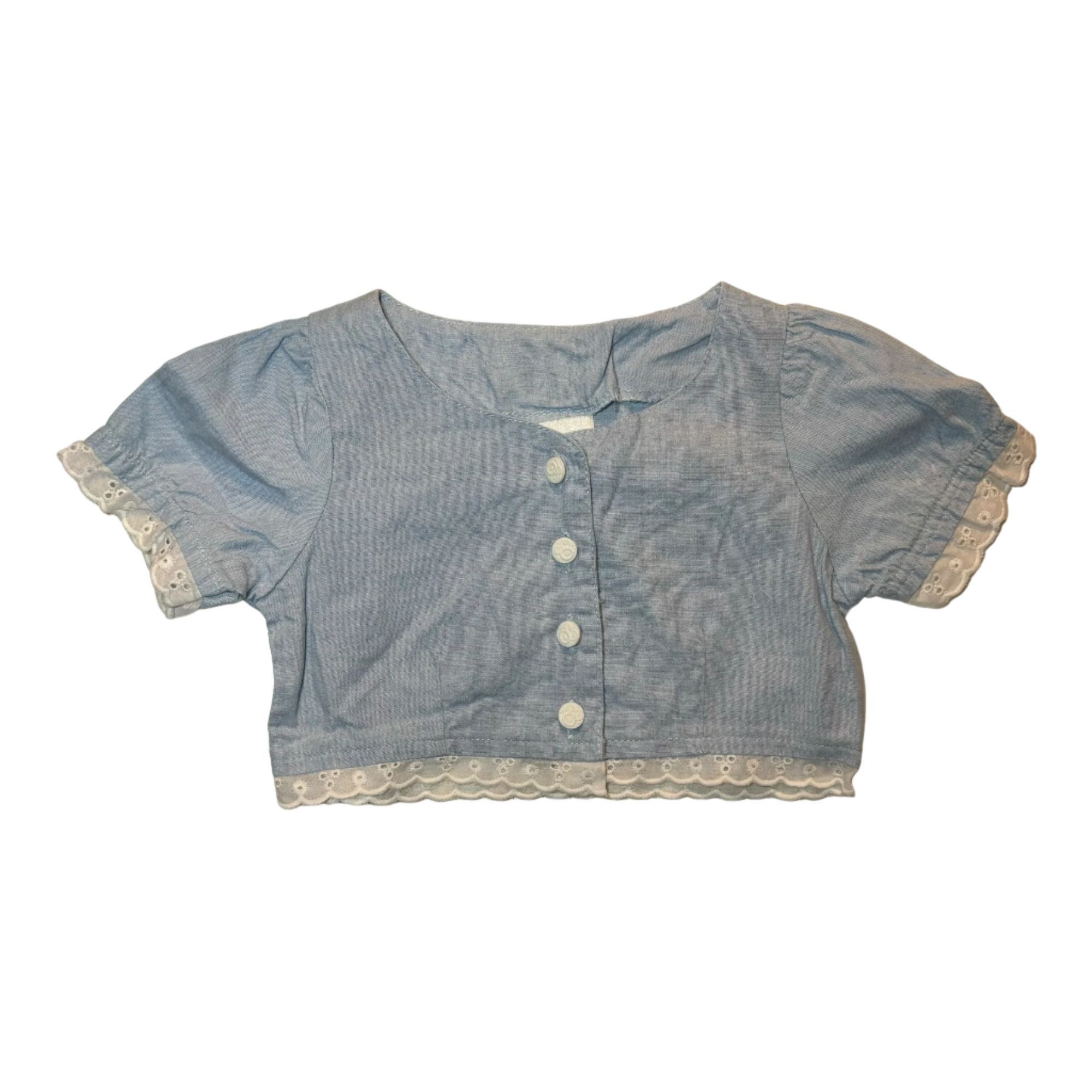 Blue Boppers Chambray Shirt, Size 0