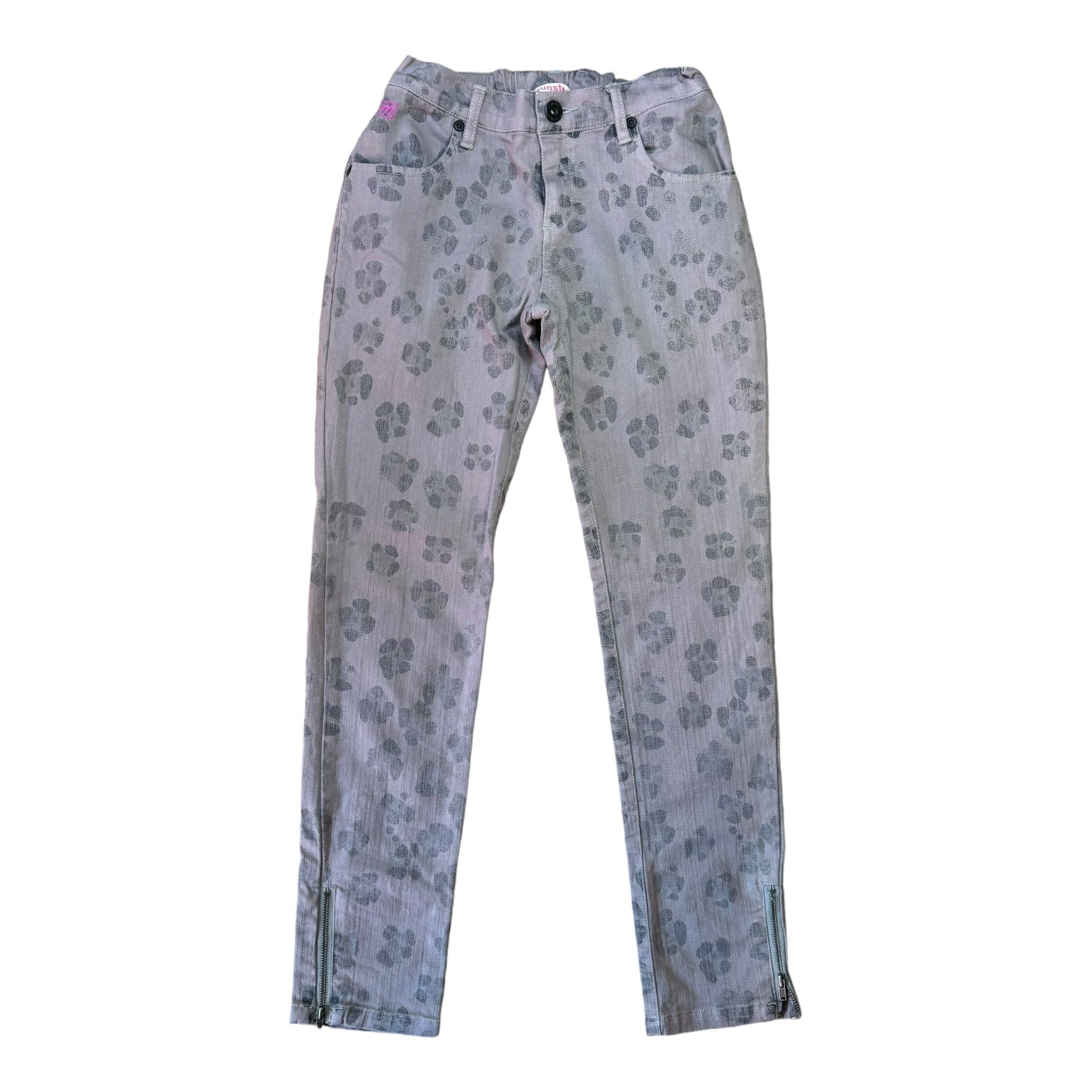 Munster Faded Leopard Jeans, Size 12