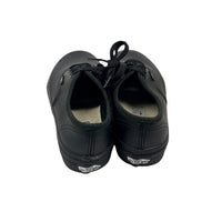 Vans All Black Leather Originals, Size EU 32.5