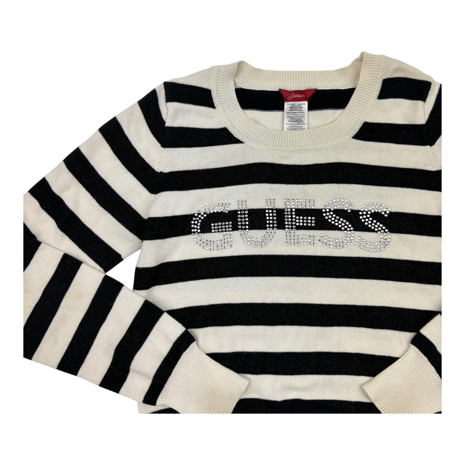 Guess Stripe Knit Jumper, Size 8