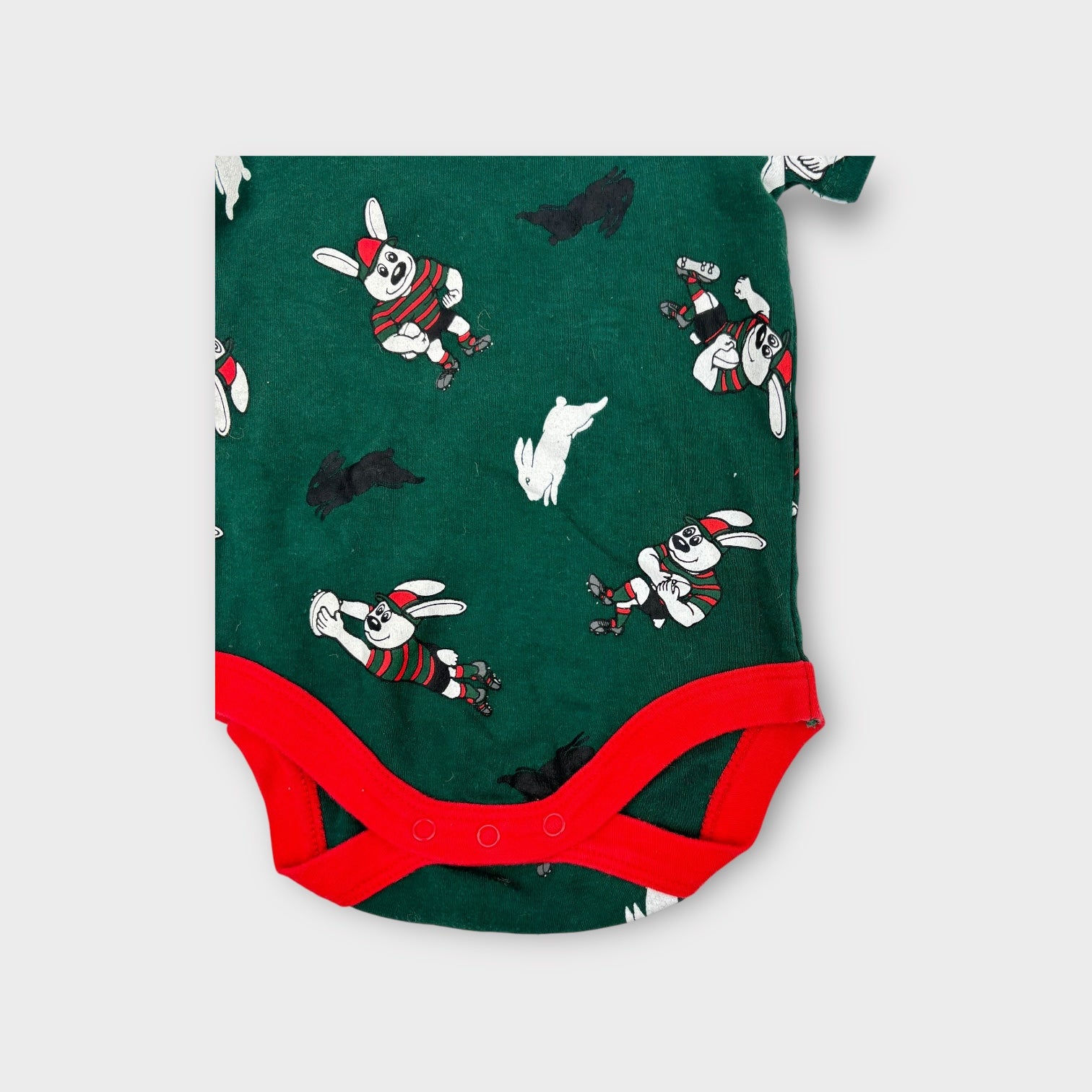 NRL Offical Rabbitohs Bodysuit, Size 00