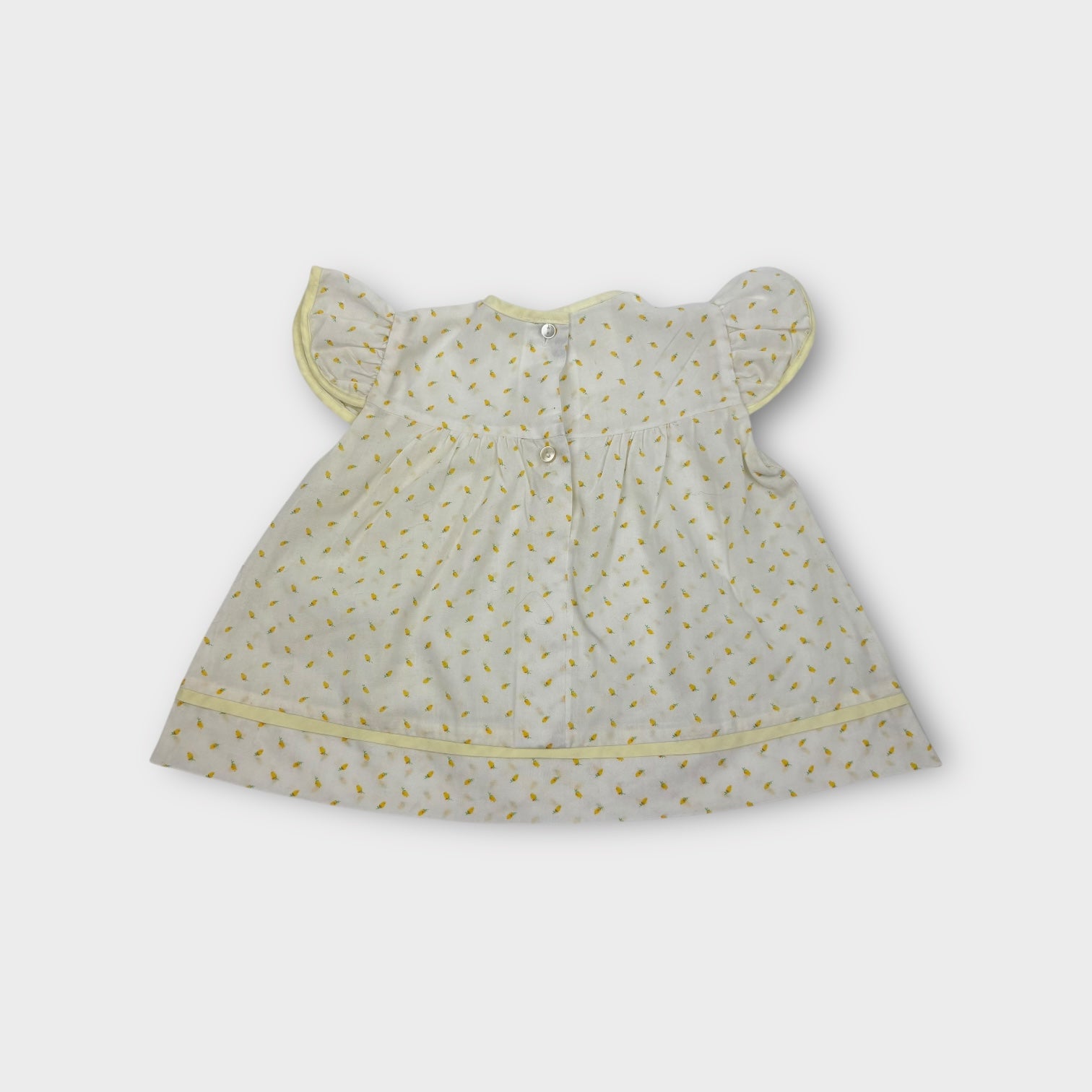 Vintage Lemon Print Dress, Size 000